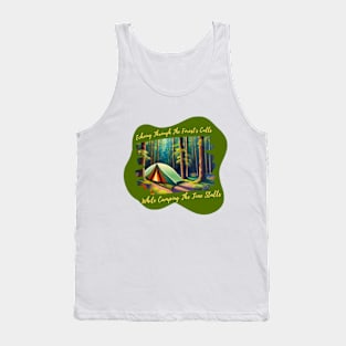 Forest Serenity: Camping Amongst Echoes and Trees Tank Top